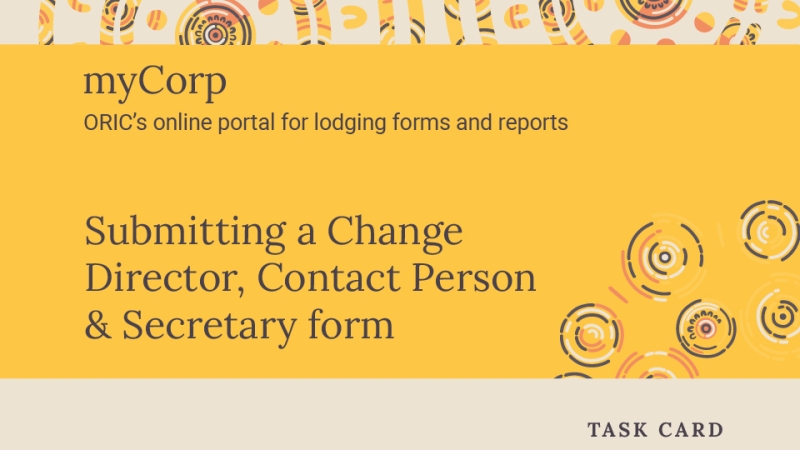 Tile for change of officers task card
